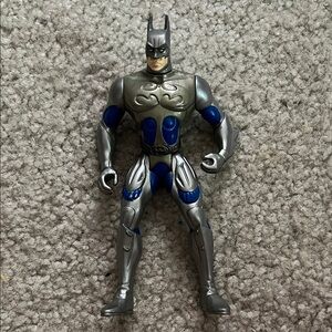 1996 Kenner Batman Forever Action Figure - Silver and Blue Kids Toy